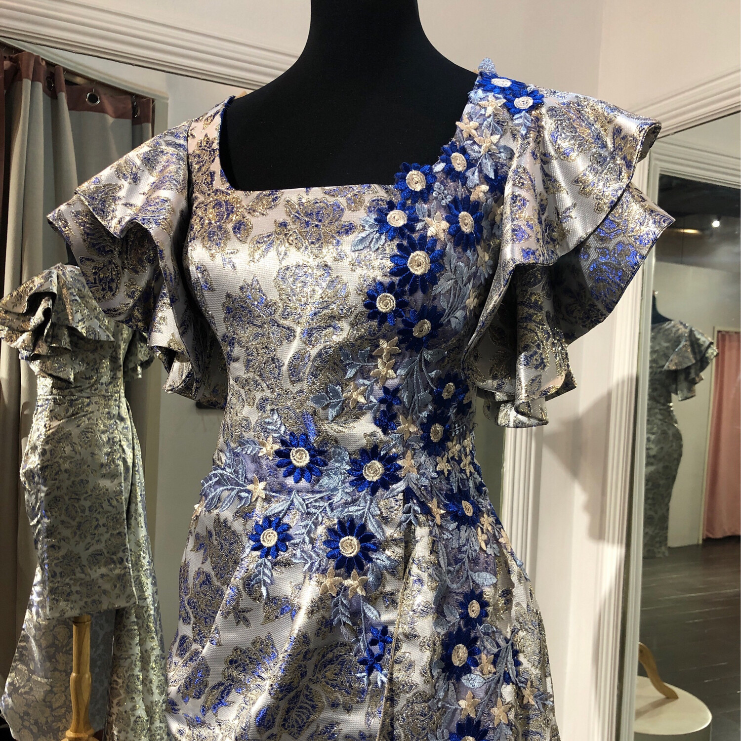Talla 42 - Silver / Royal Blue