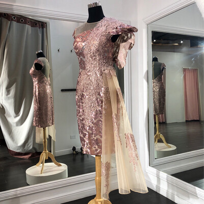 Vestido corto color rosado talla 40