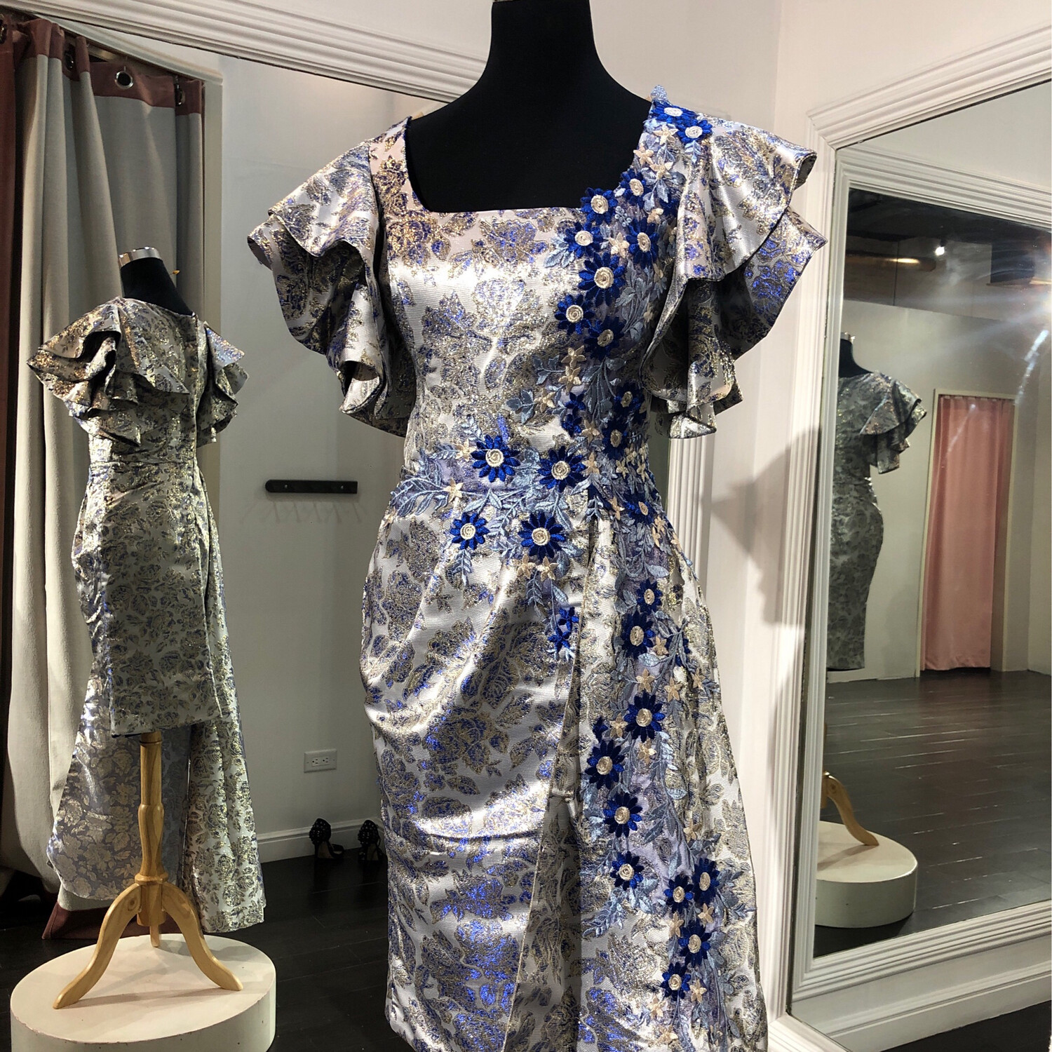 Talla 42 - Silver / Royal Blue