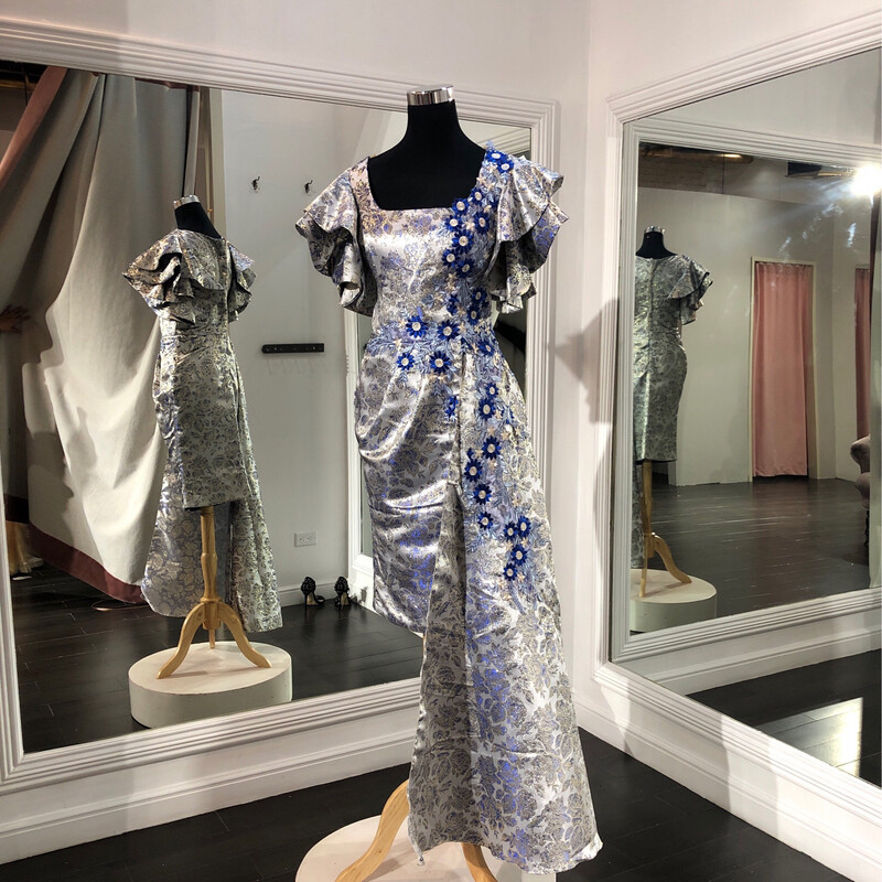 Talla 42 - Silver / Royal Blue