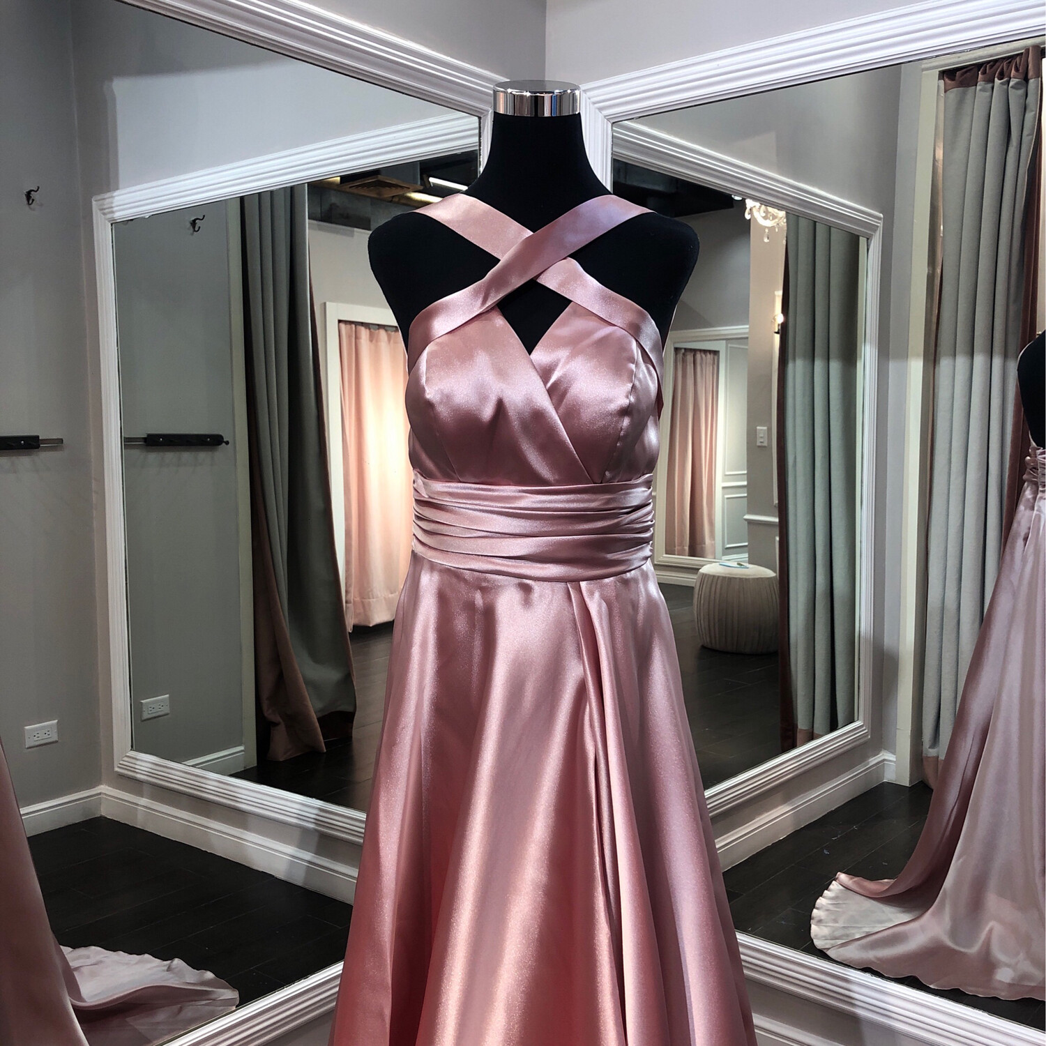 Vestido Largo - Rosado - Talla 42