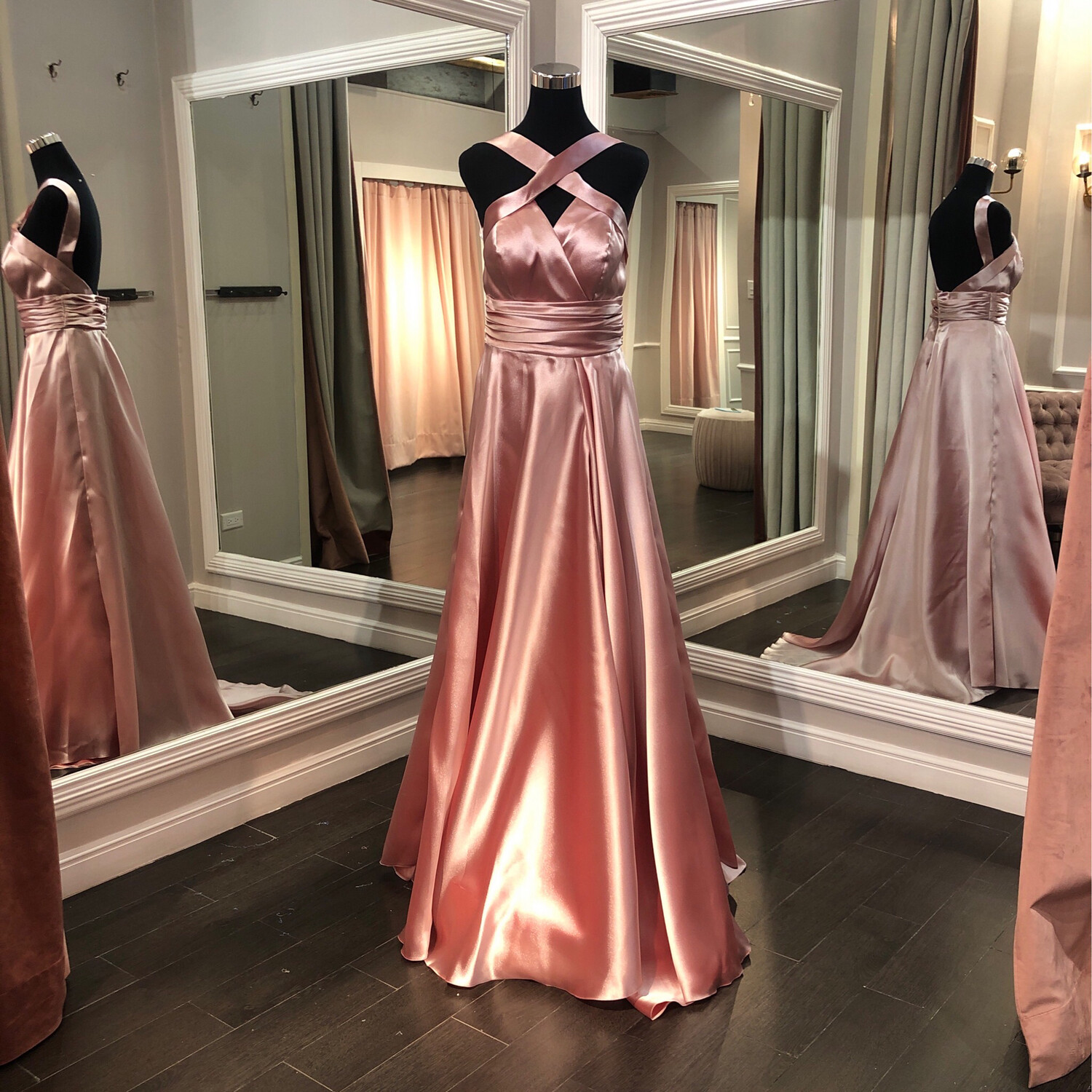 Vestido Largo - Rosado - Talla 42