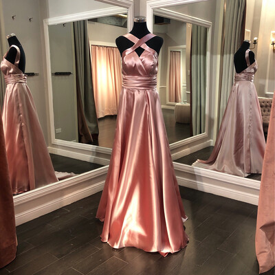 Vestido Largo - Rosado - Talla 42
