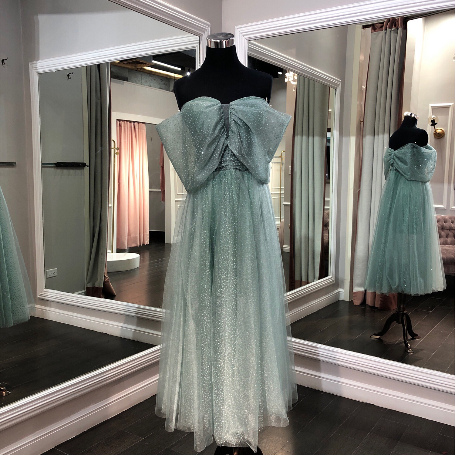 Vestido corto color verde menta Vestido corto color verde menta