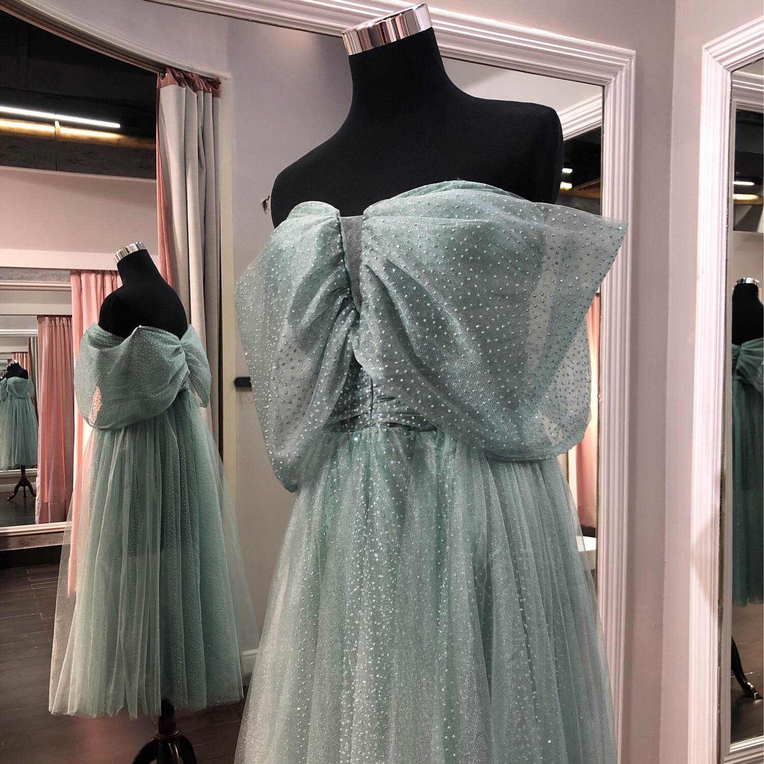 Vestido corto color verde menta Vestido corto color verde menta