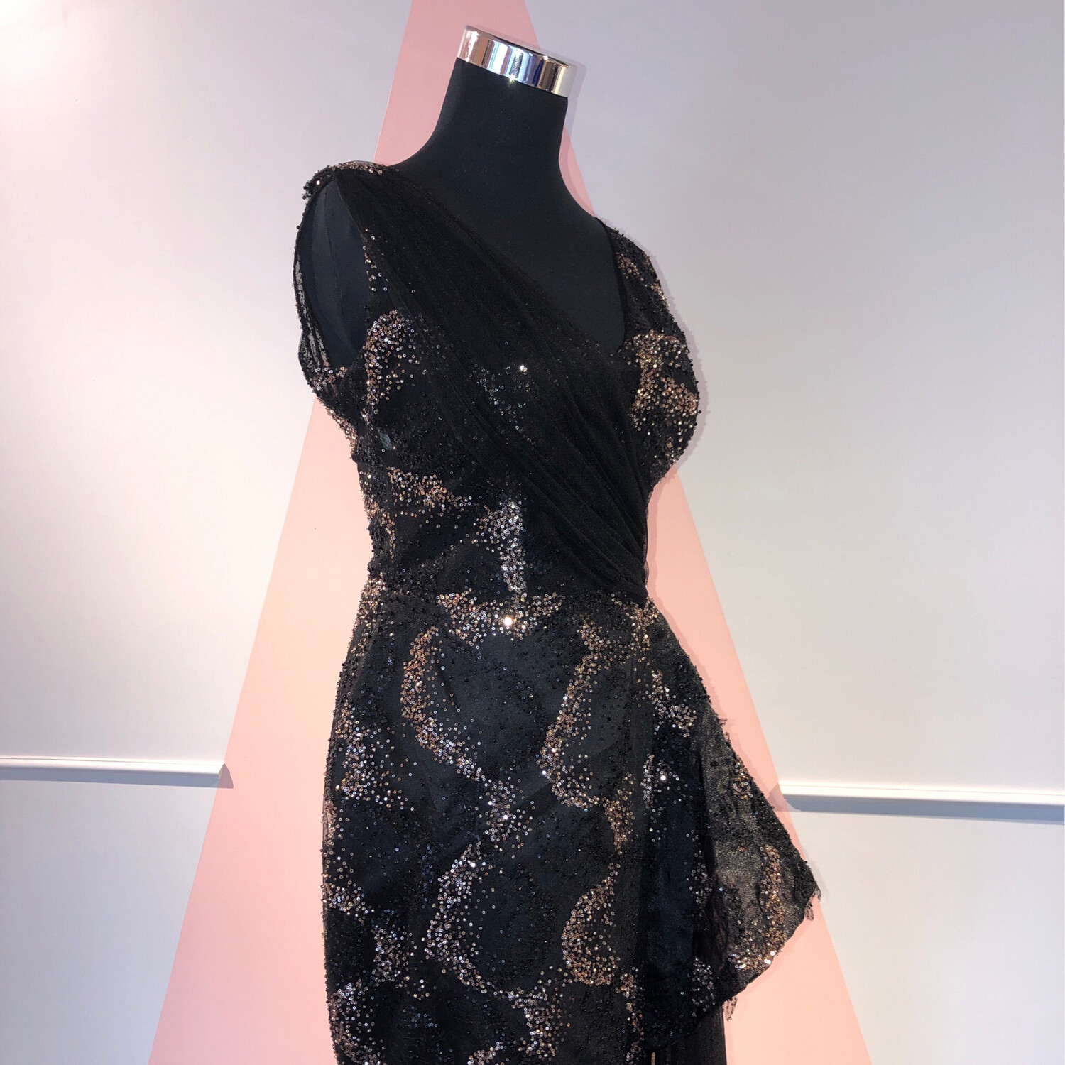 Vestido Largo - Negro - Talla: 42