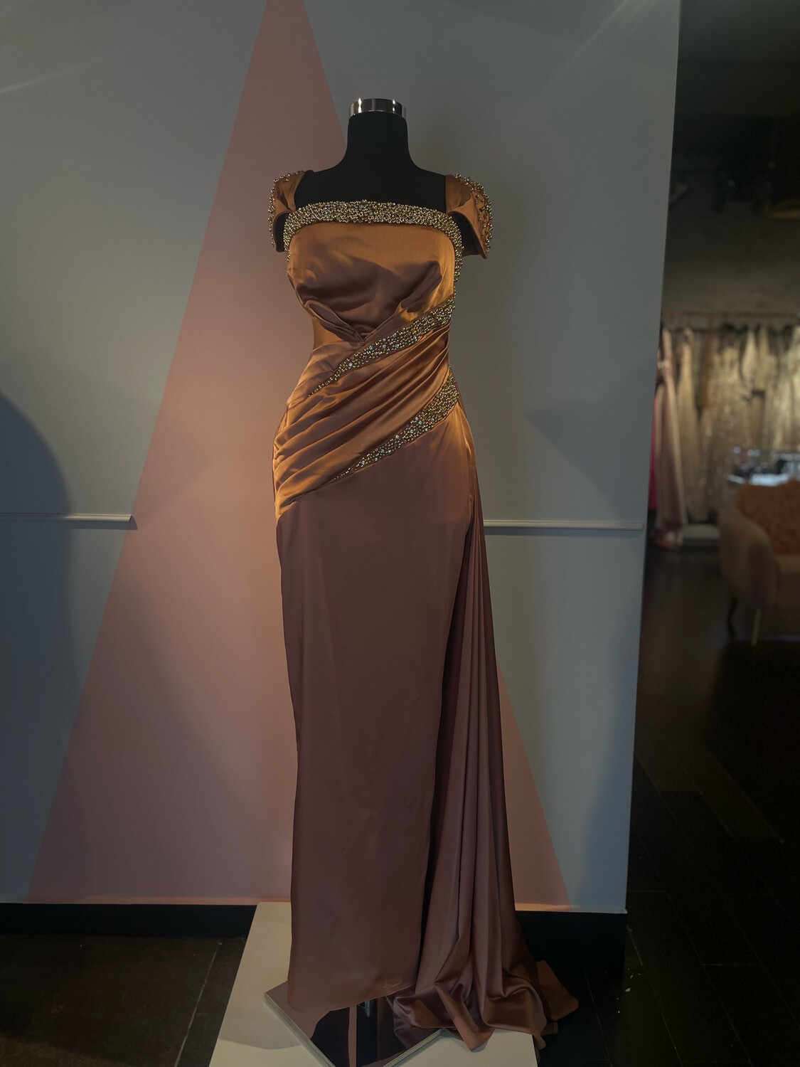 Vestido Largo,	Blush 	,Talla	42