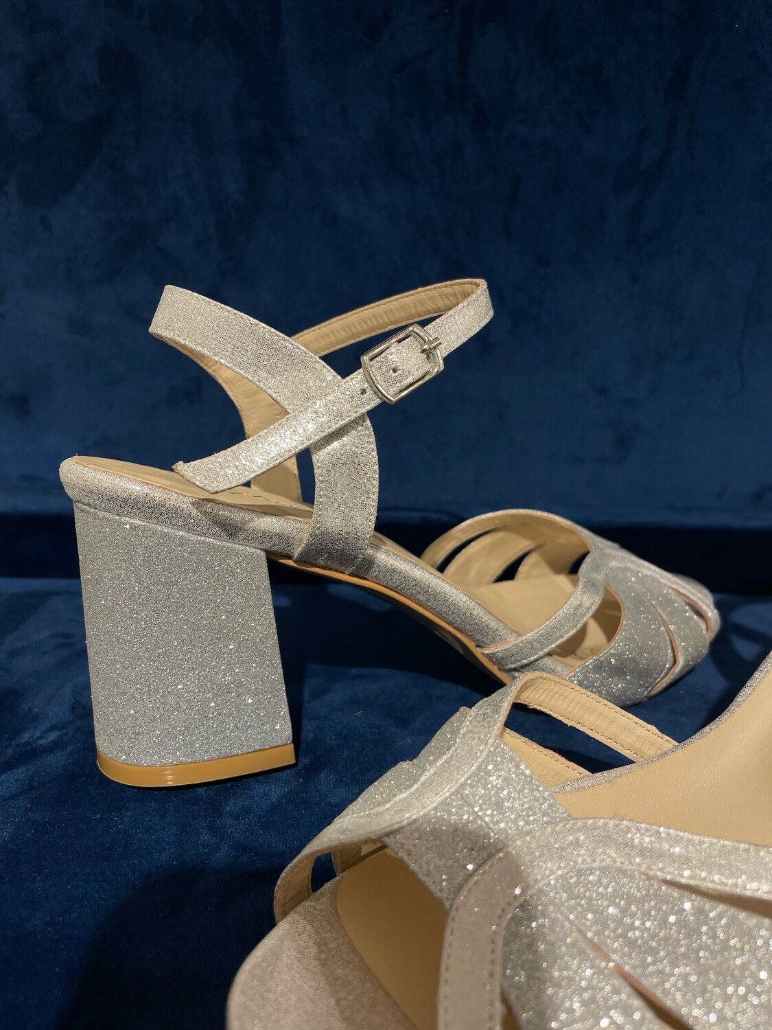 Sandalia Bajas ( 7.5cm ) - White Silver