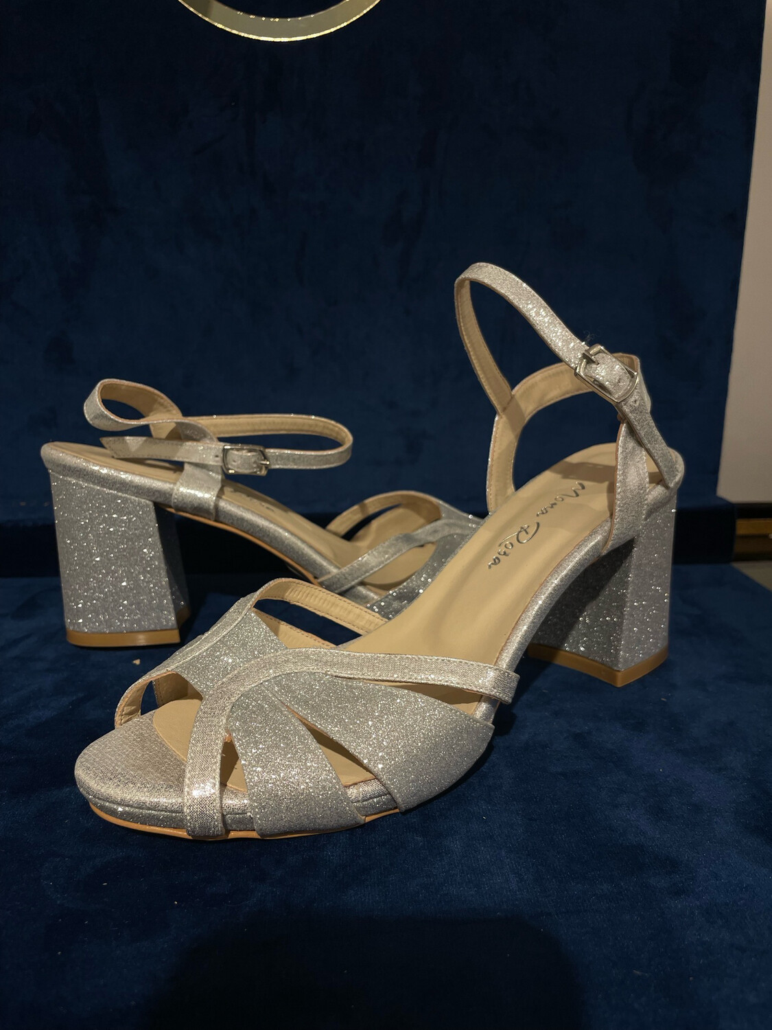 Sandalia Bajas ( 7.5cm ) - White Silver