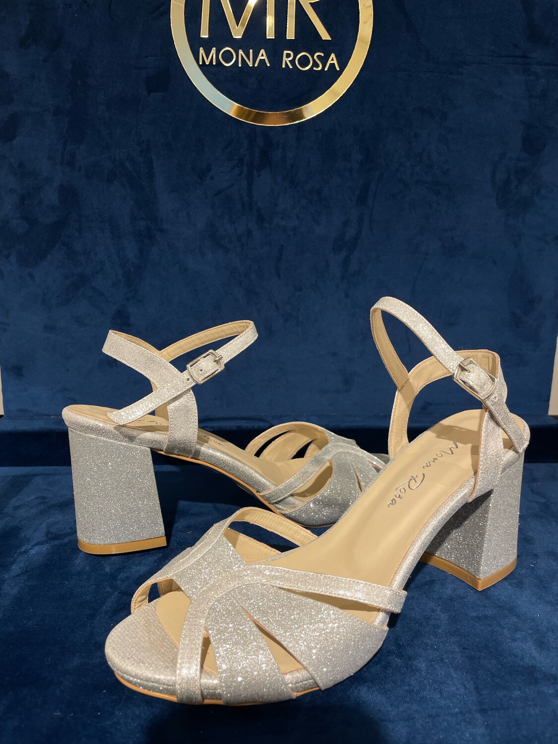 Sandalia Bajas ( 7.5cm ) - White Silver
