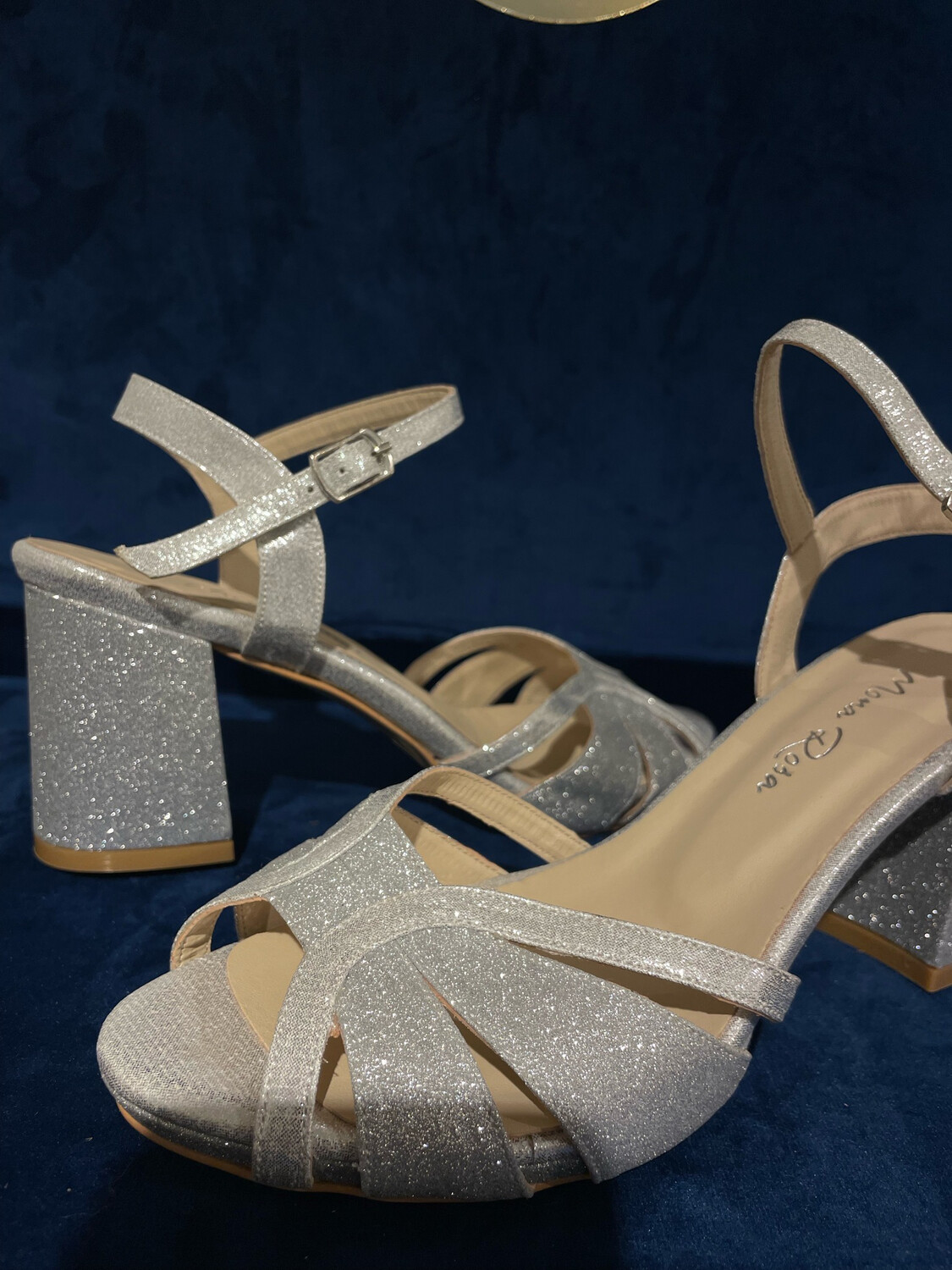 Sandalia Bajas ( 7.5cm ) - White Silver