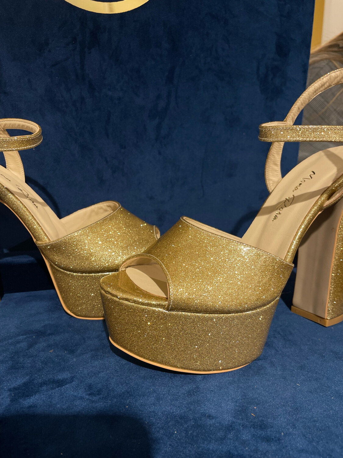 Sandalias Altas ( 15cm ) - Gold