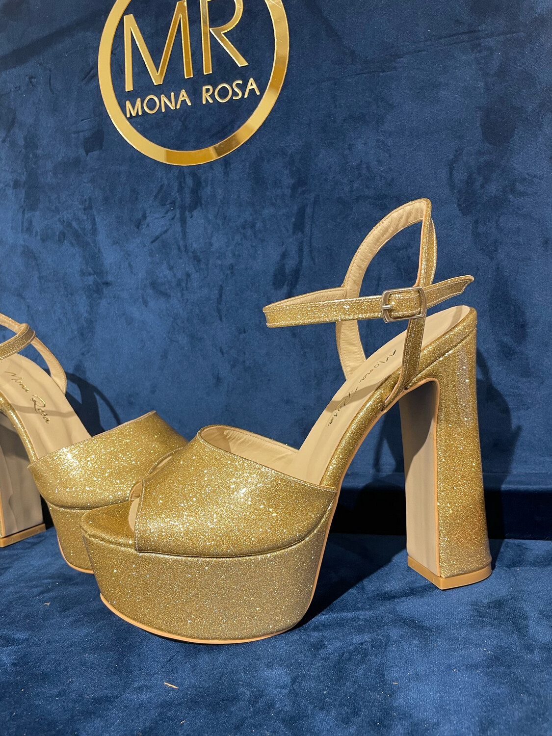 Sandalias Altas ( 15cm ) - Gold