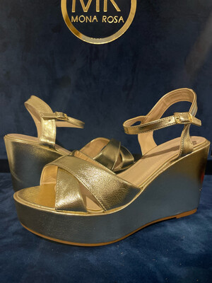 Sandalia Plataforma Gold