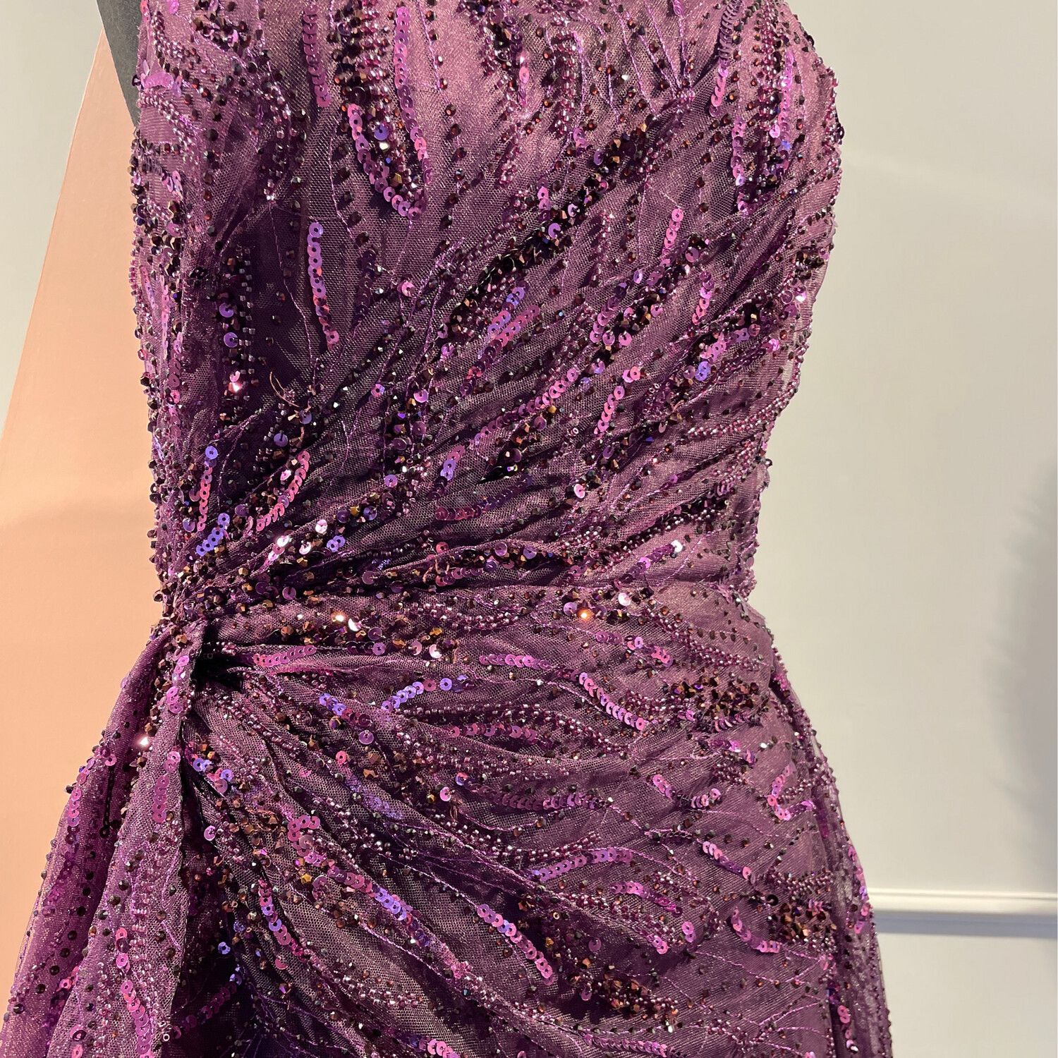 REBAJADO - Vestido Largo - Morado - Talla 12