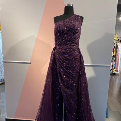 REBAJADO - Vestido Largo - Morado - Talla 12