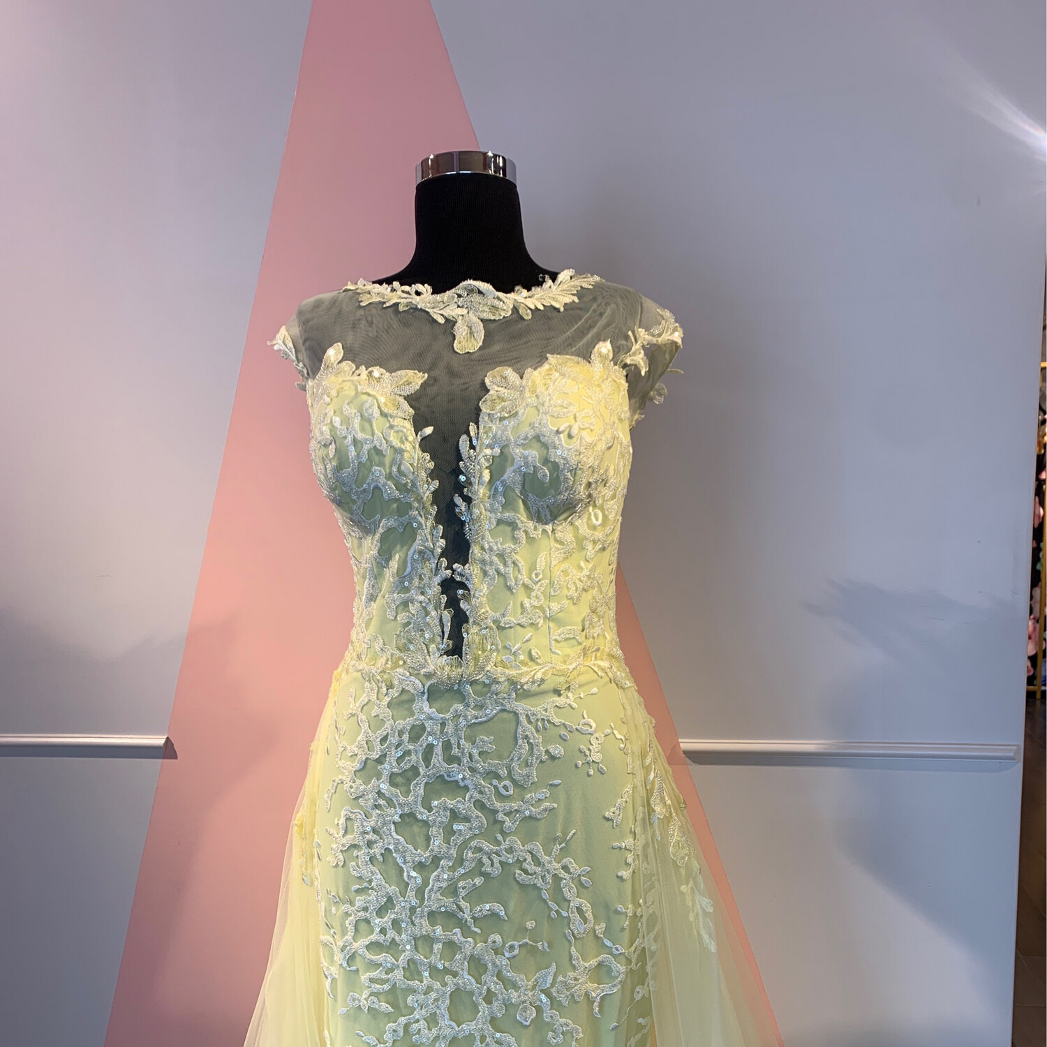 Vestido Largo - Amarillo - Talla: 12