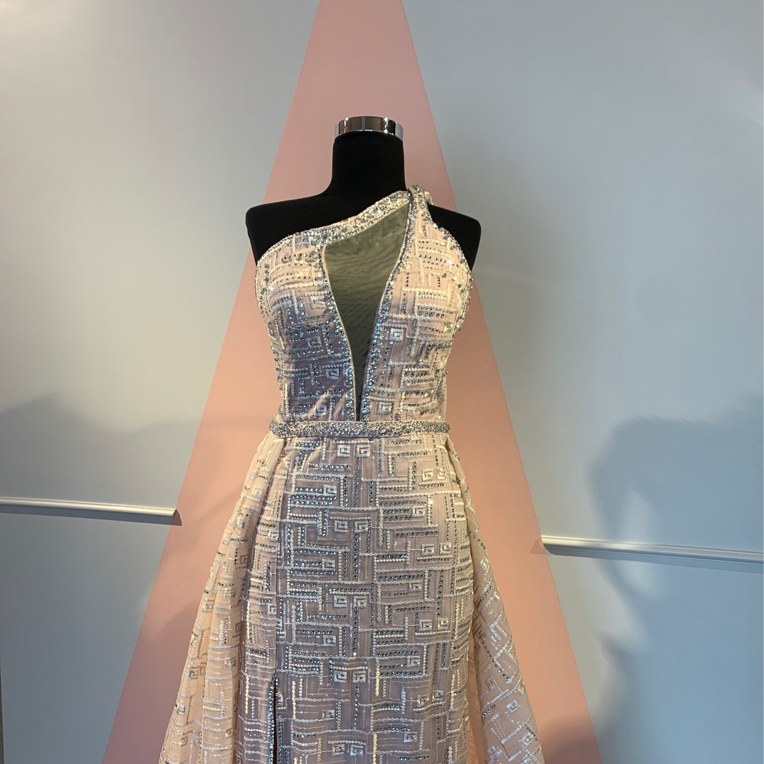 VESTIDO LARGO ROSADO