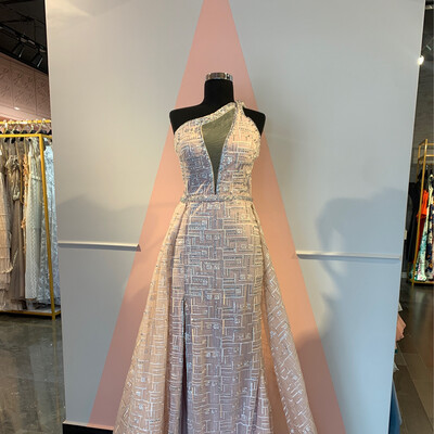 VESTIDO LARGO ROSADO