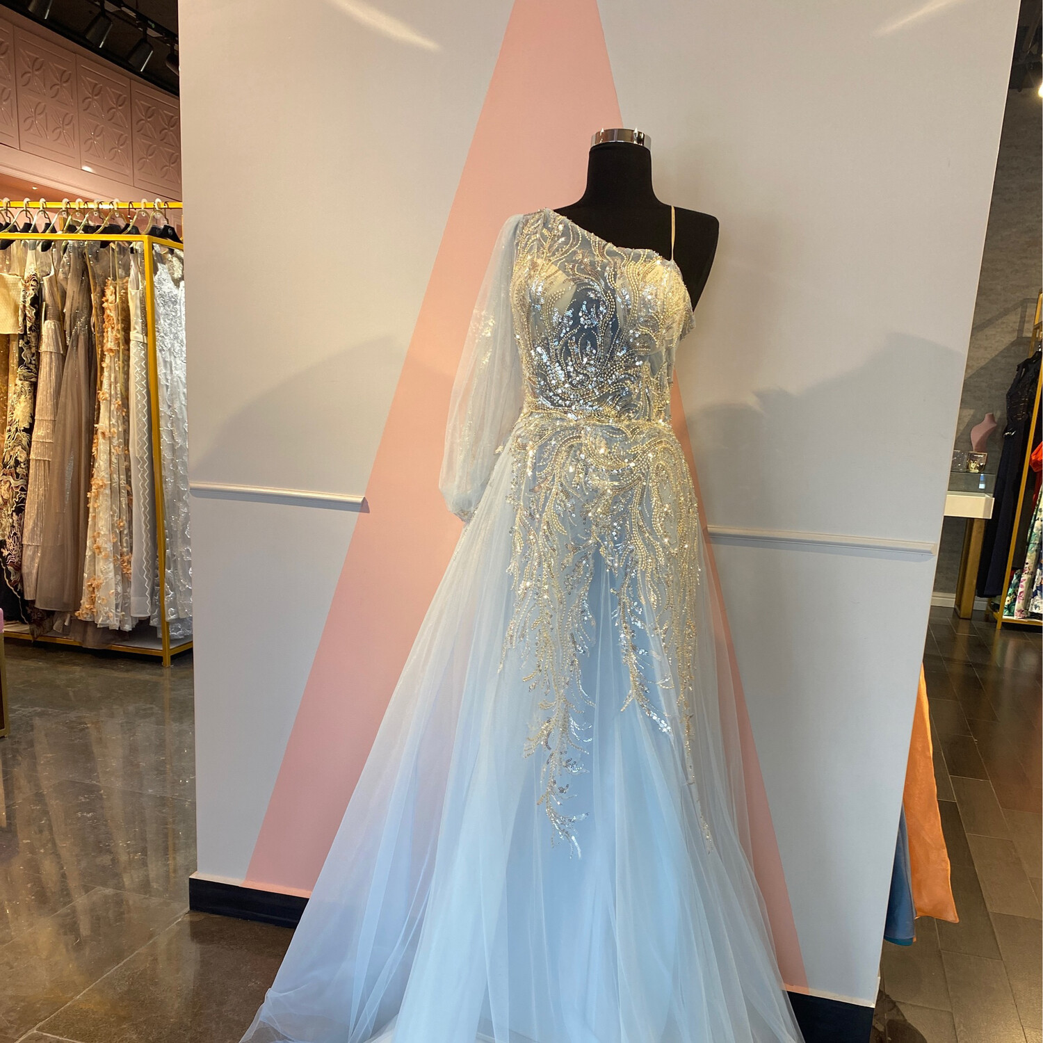 Vestido celeste - talla 50