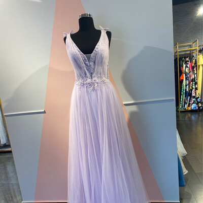 PRECIO REBAJADO -	Vestido	color	Morado/	Lila	de	Talla: 	12