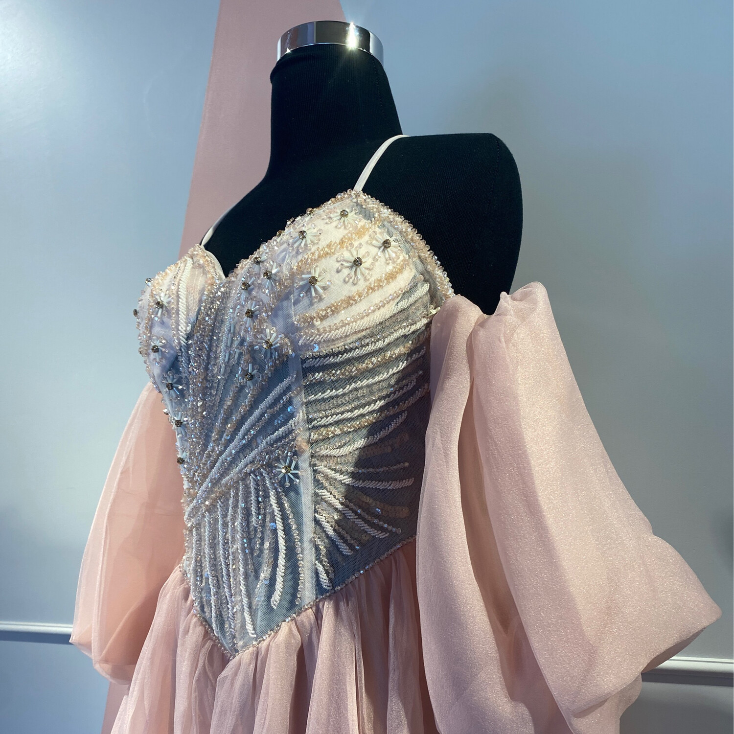 VESTIDO LARGO 	COLOR	ROSADO	TALLA:	42	EU	o	10	US