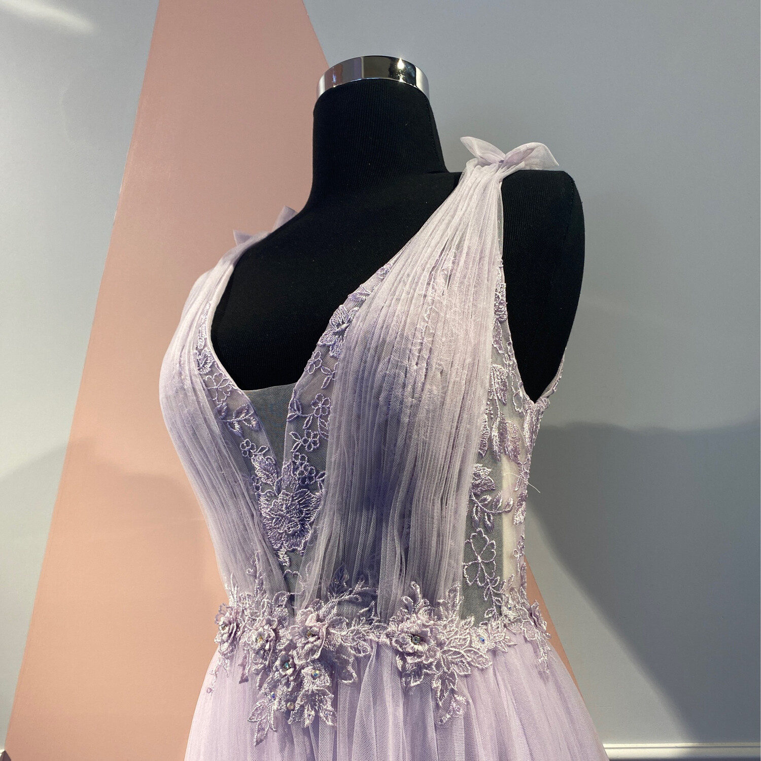 PRECIO REBAJADO -	Vestido	color	Morado/	Lila	de	Talla: 	12
