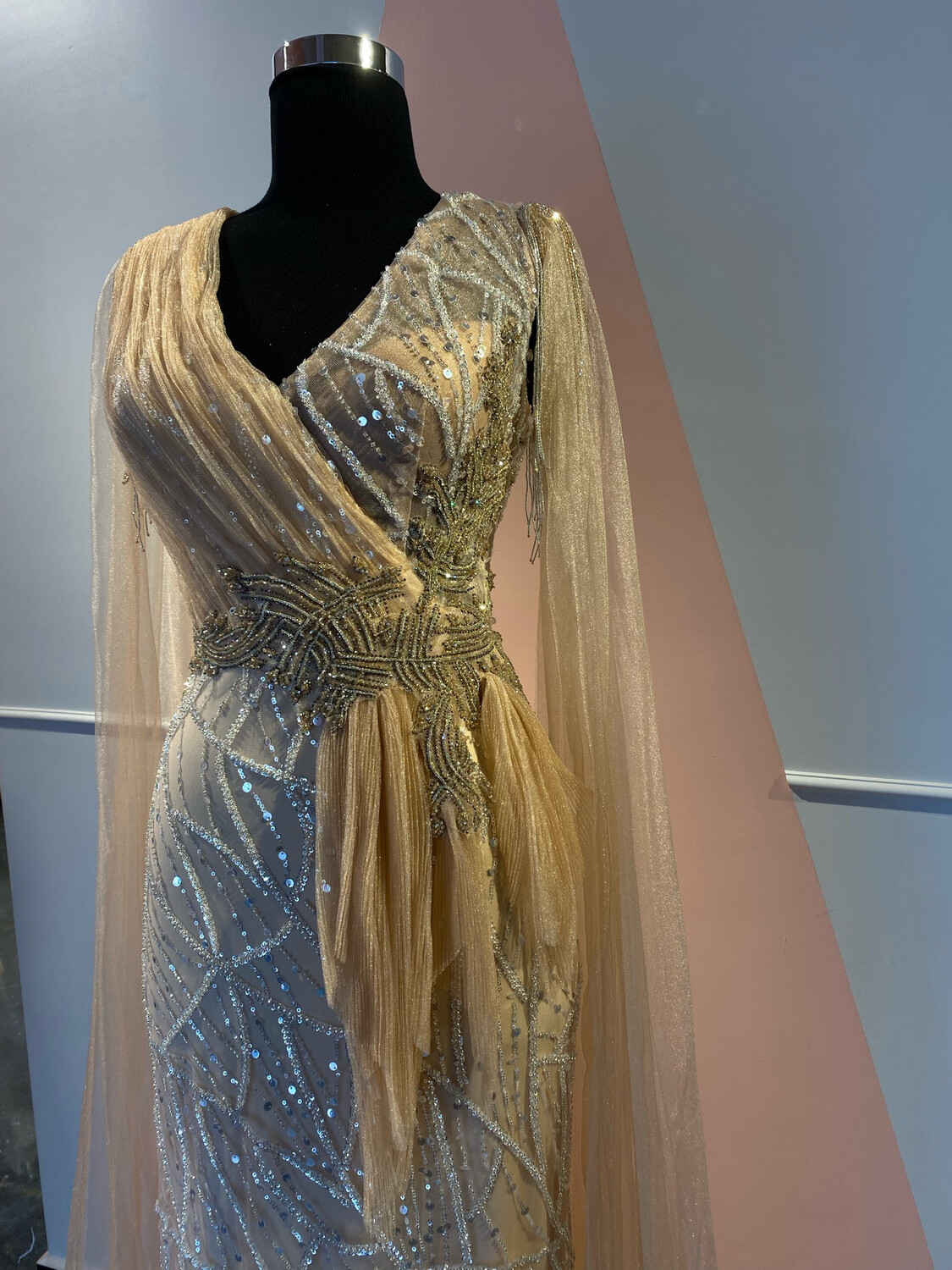 Vestido Largo - Peach -talla  14