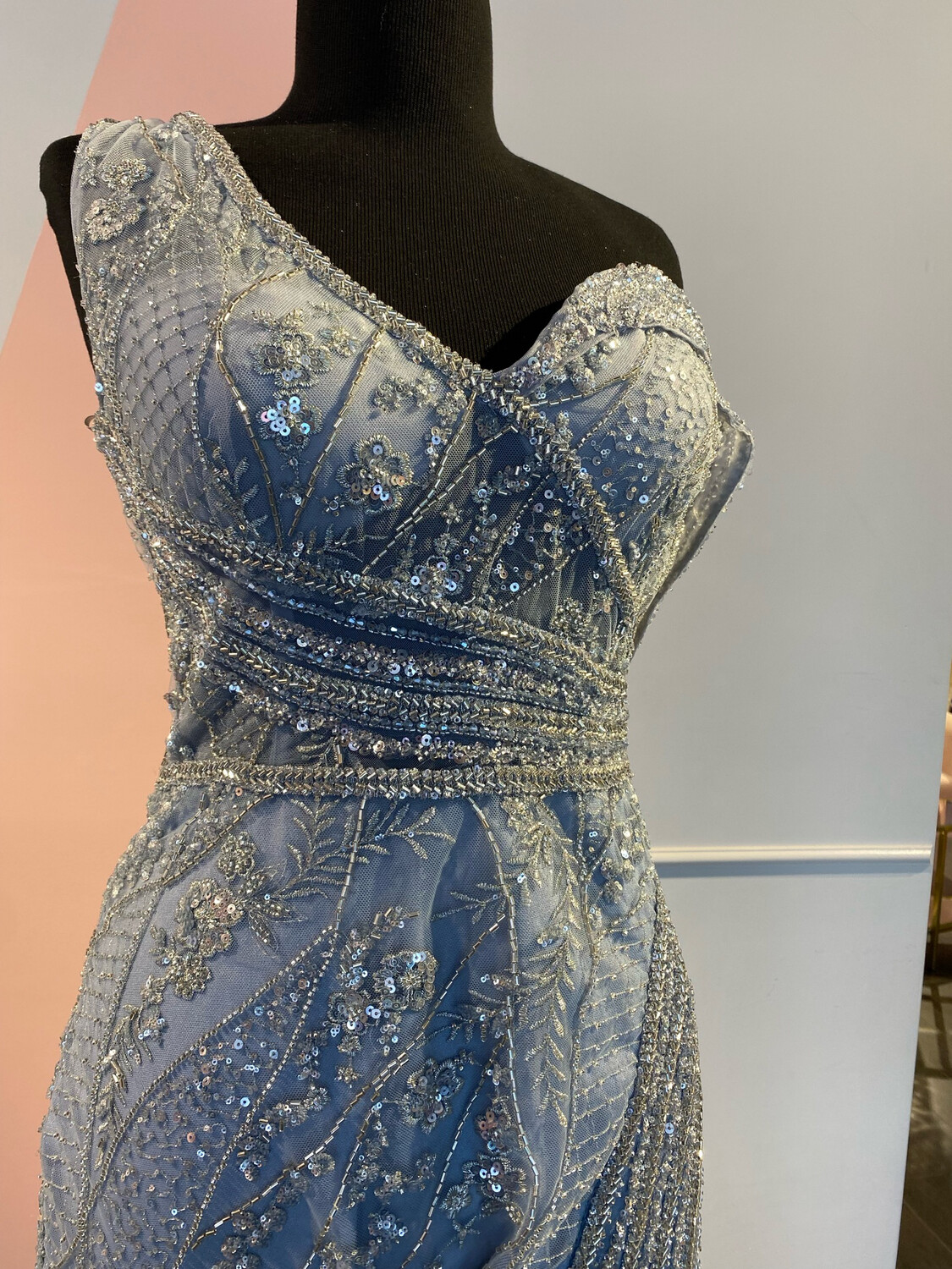Vestido Largo - Celeste - Talla 16