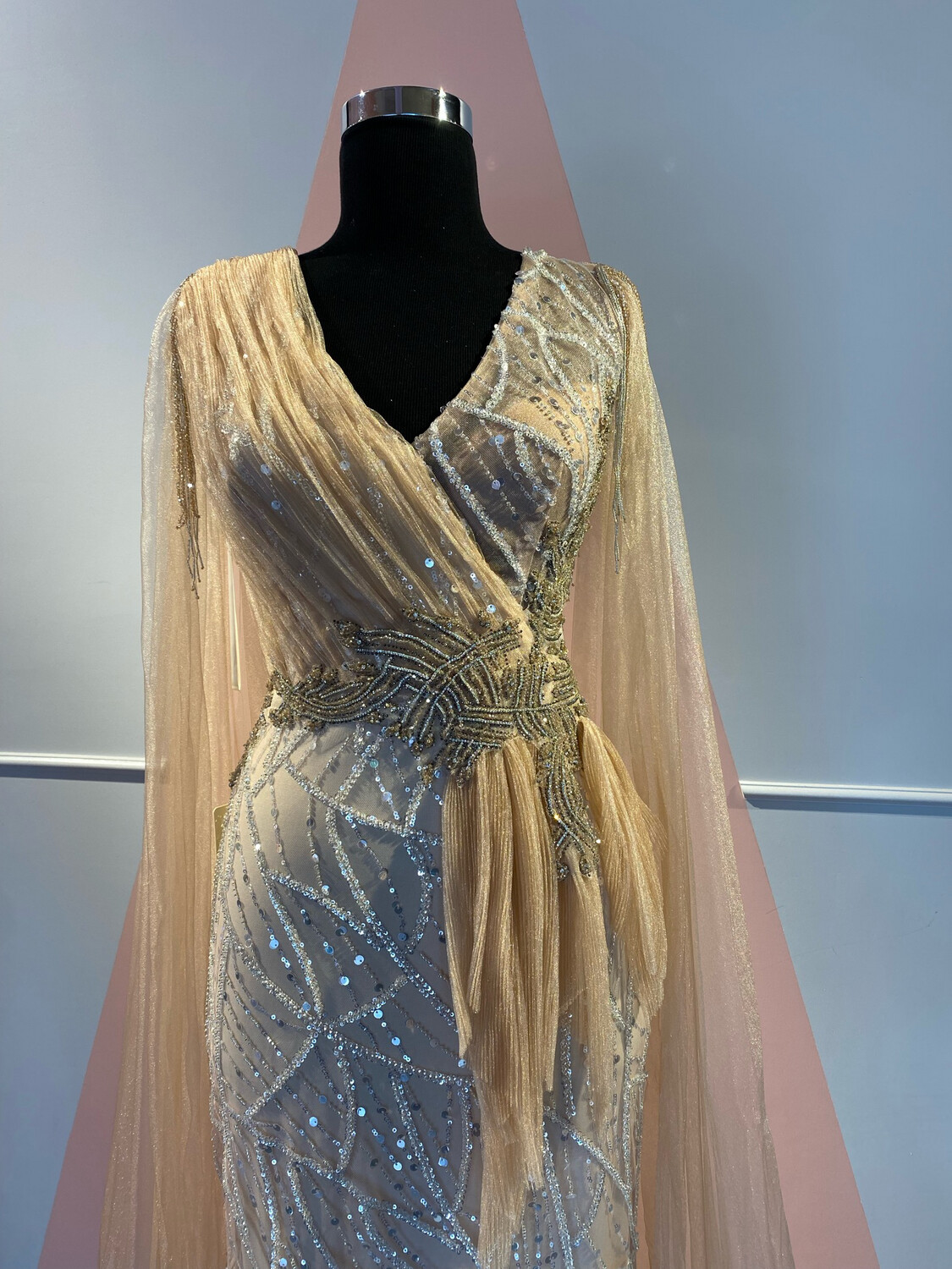Vestido Largo - Peach -talla  14