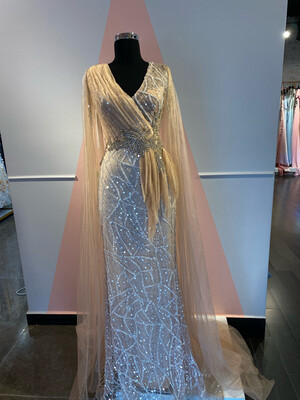Vestido Largo - Peach -talla  14