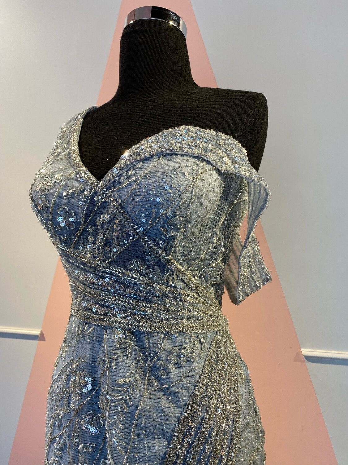 Vestido Largo - Celeste - Talla 16