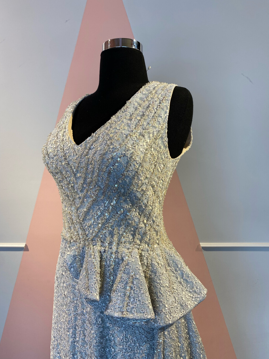 Vestido largo Dusty Blue - talla 46