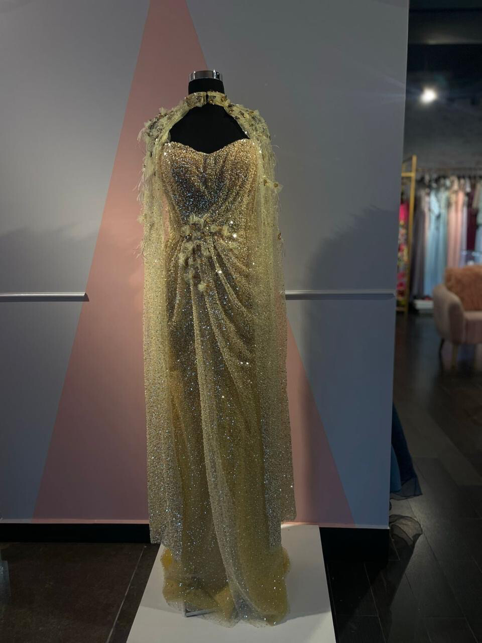 Vestido Largo Amarillo- Talla 42