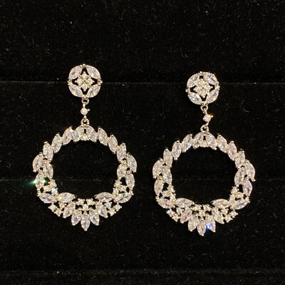 ARETES PLATEADOS - COLGANTES