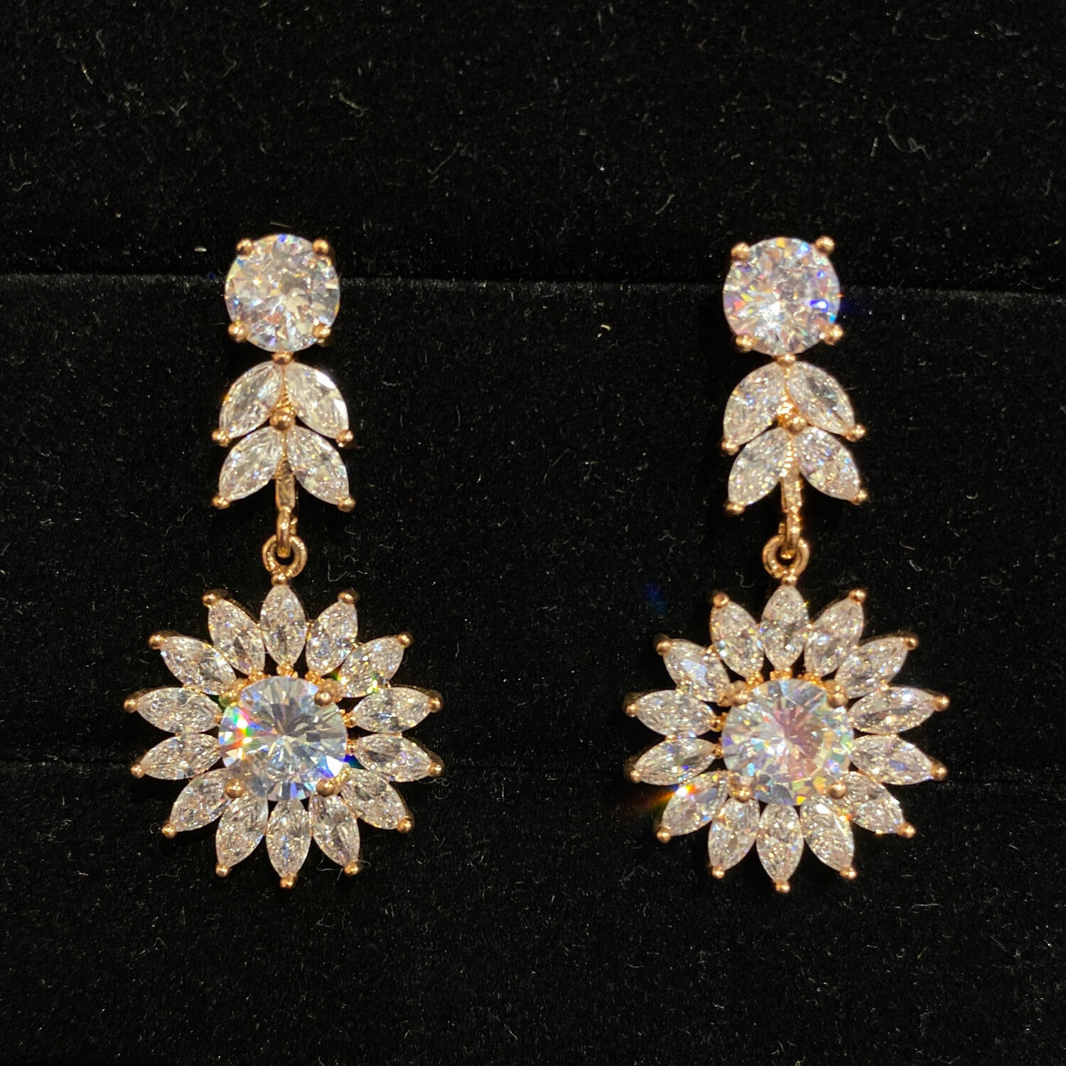 Aretes Largos - Rose Gold