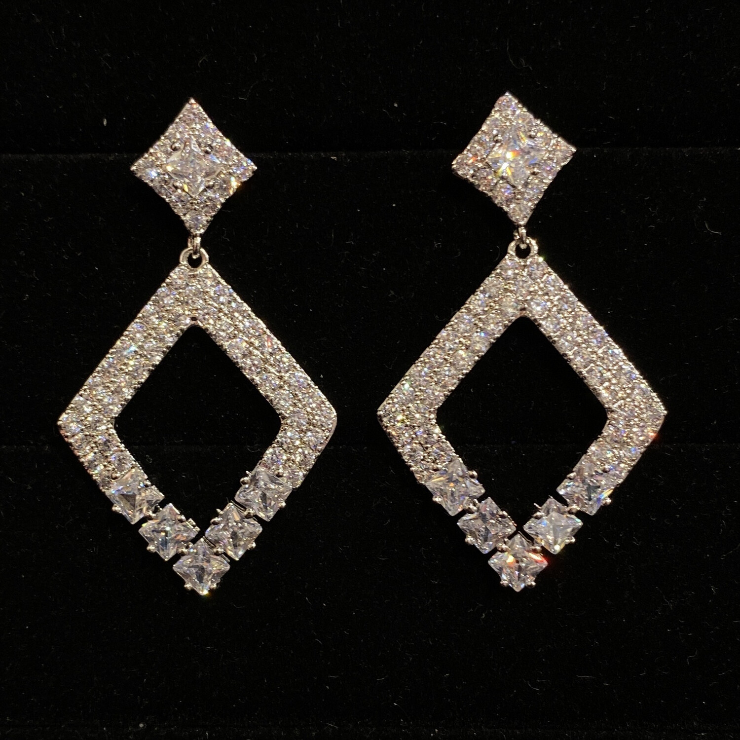 Aretes Largos - Silver