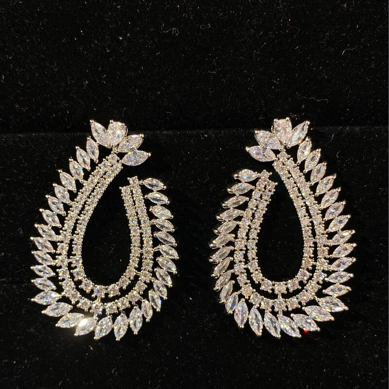 Aretes Largos - Silver