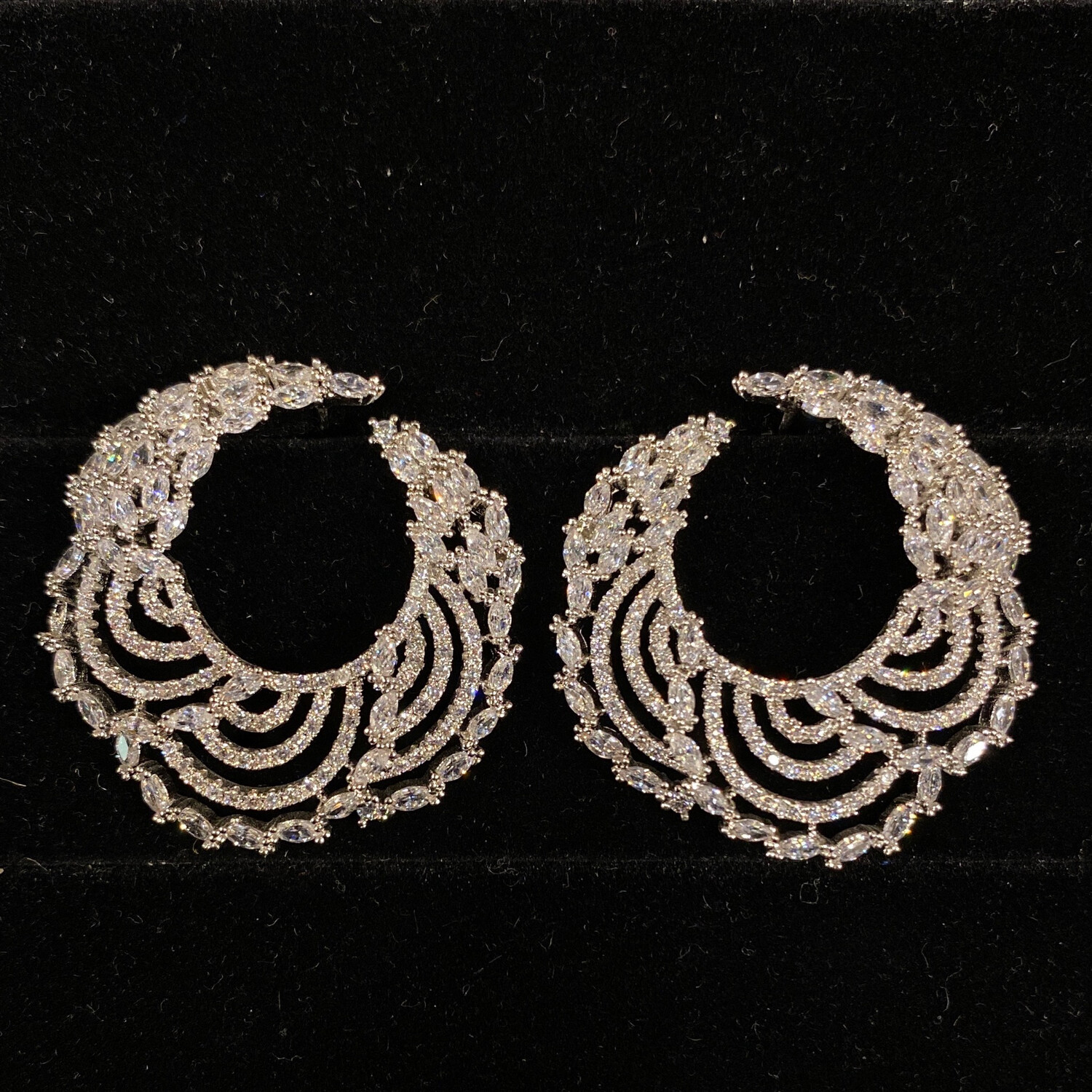 Aretes Medianos - Plateados