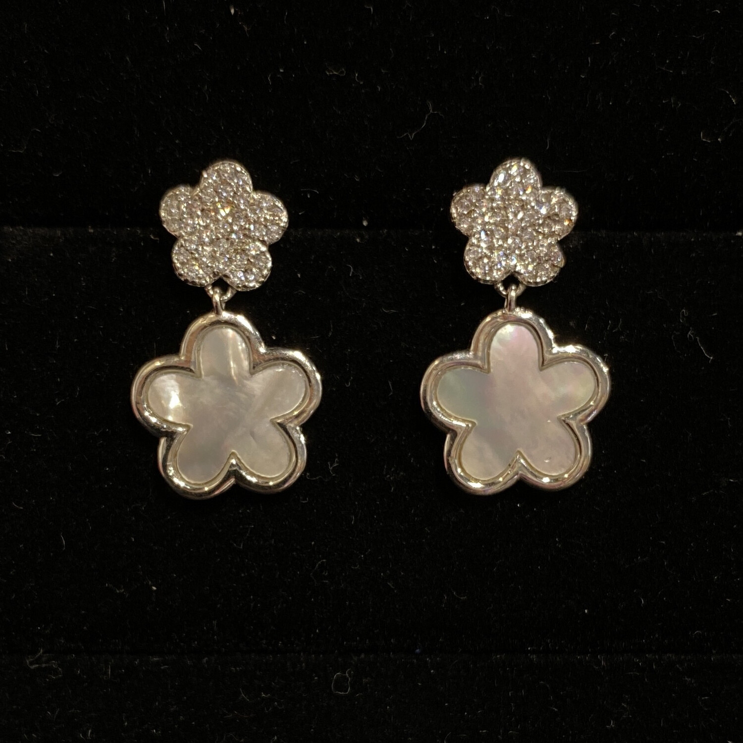 Aretes pequeños - Silver / Blancos