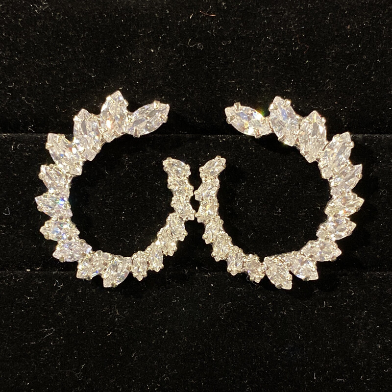 ARETES PLATEADOS EN ESPIRAL