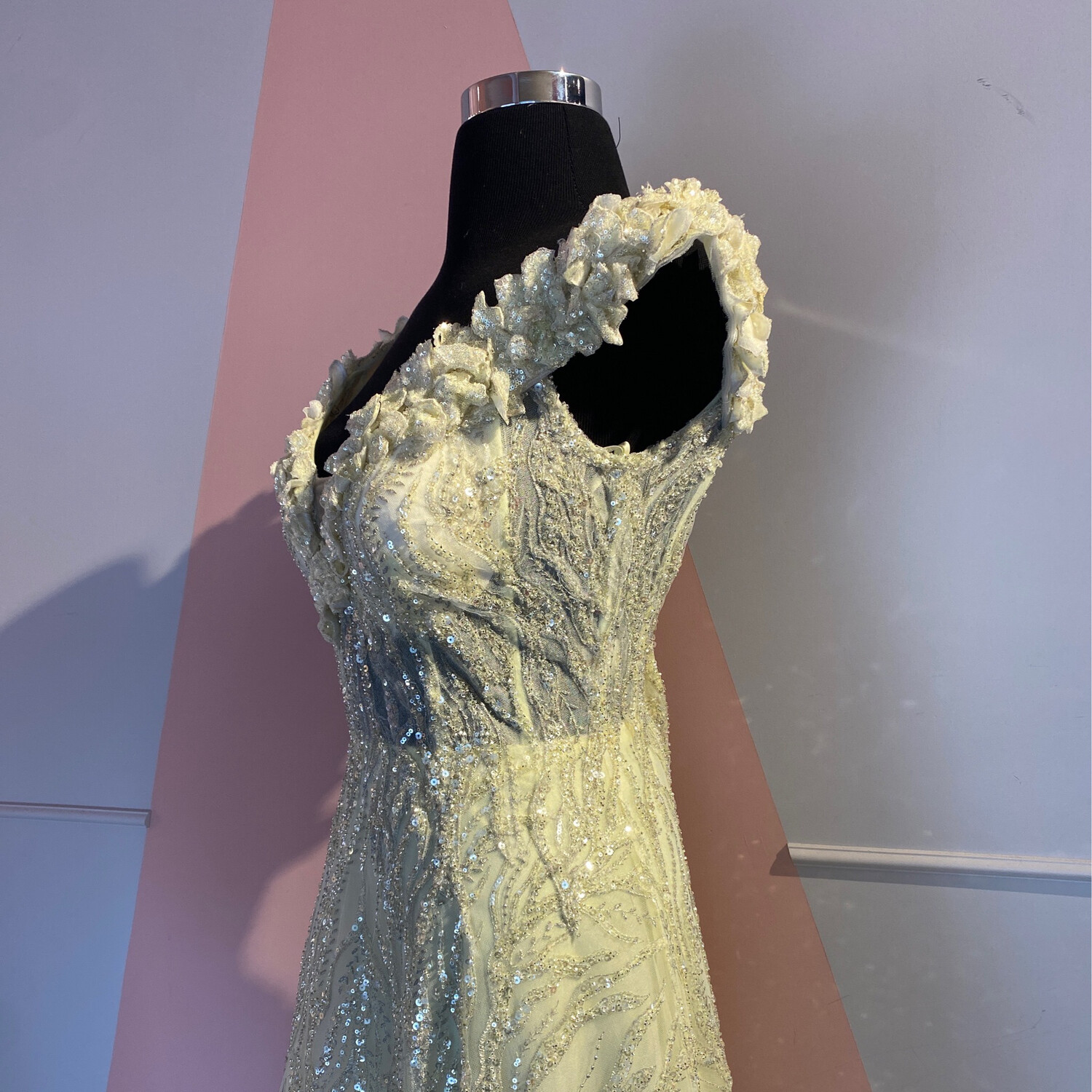 Vestido Largo - Amarillo - Talla 44 EU / 12  USA