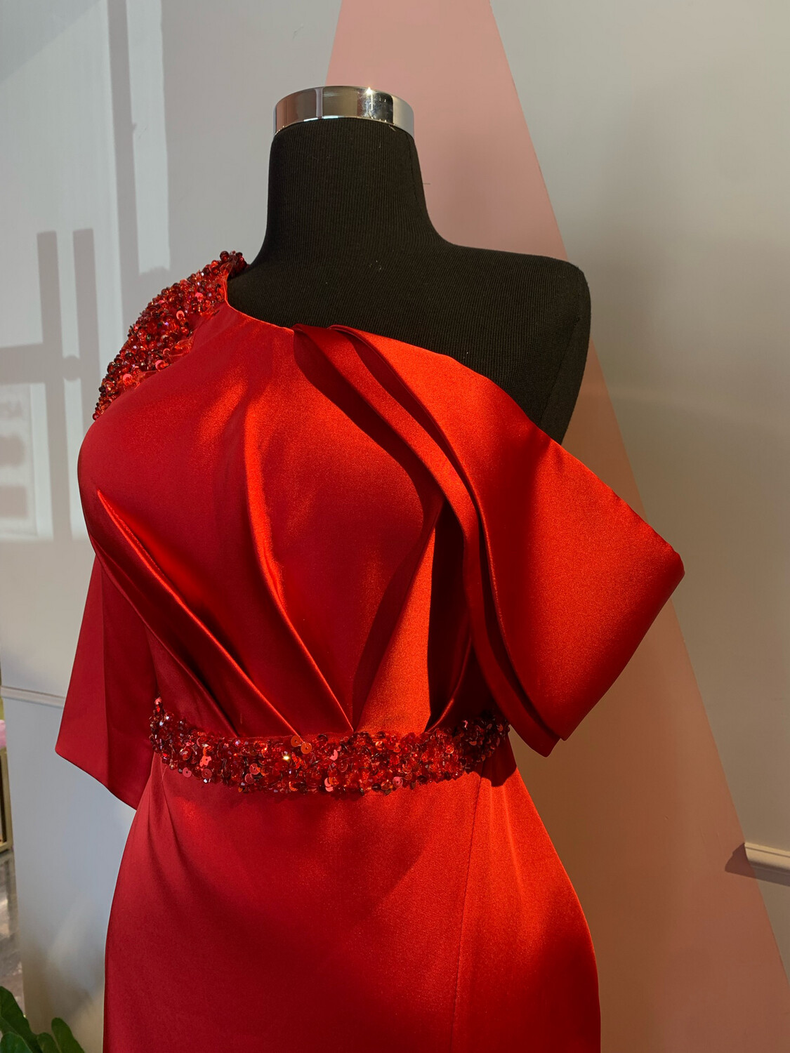 Vestido Largo,	Rojo	,Talla	44