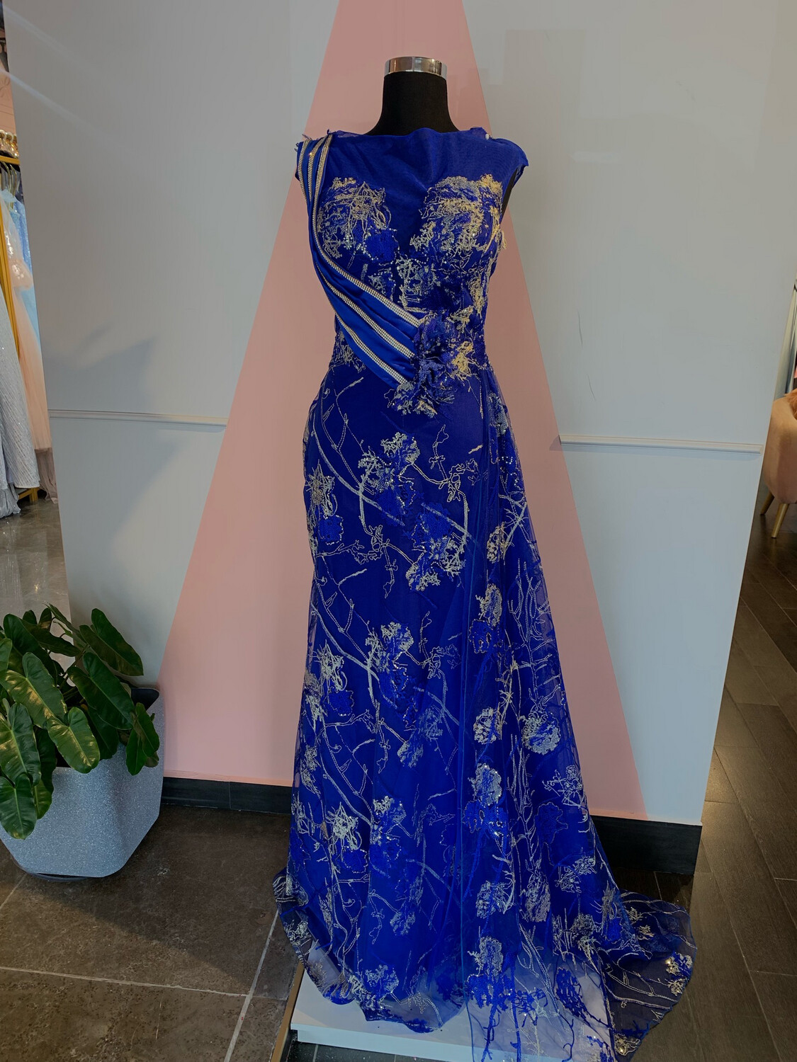 Vestido largo - Azul - talla 44