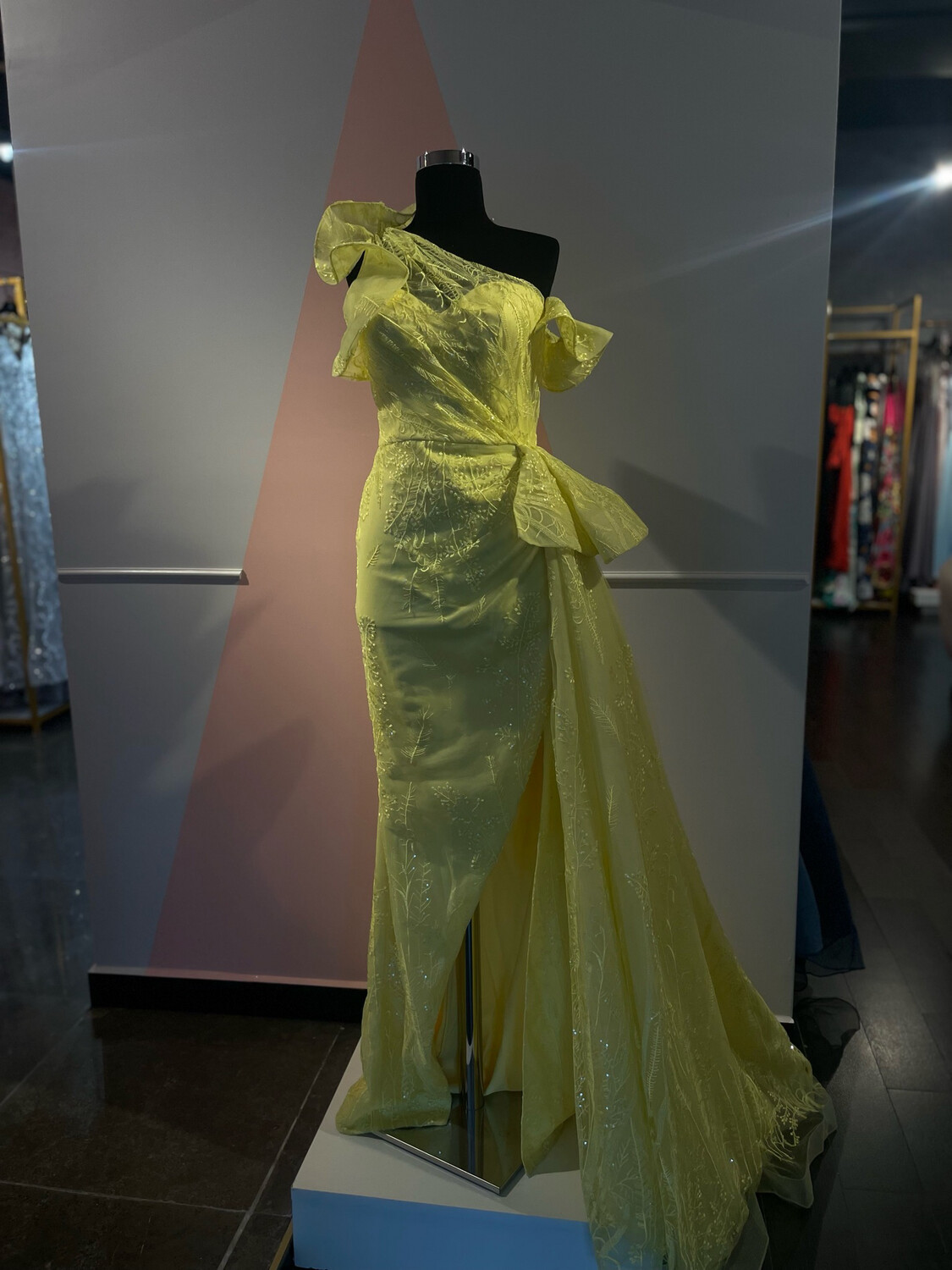 Vestido largo - Amarillo - talla 38
