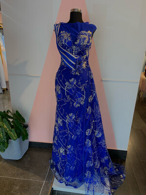 Vestido largo - Azul - talla 44