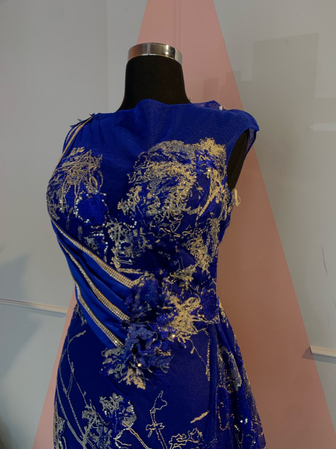 Vestido largo - Azul - talla 44