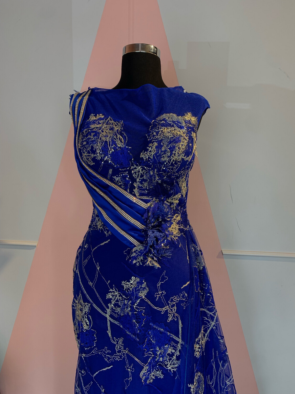 Vestido largo - Azul - talla 44