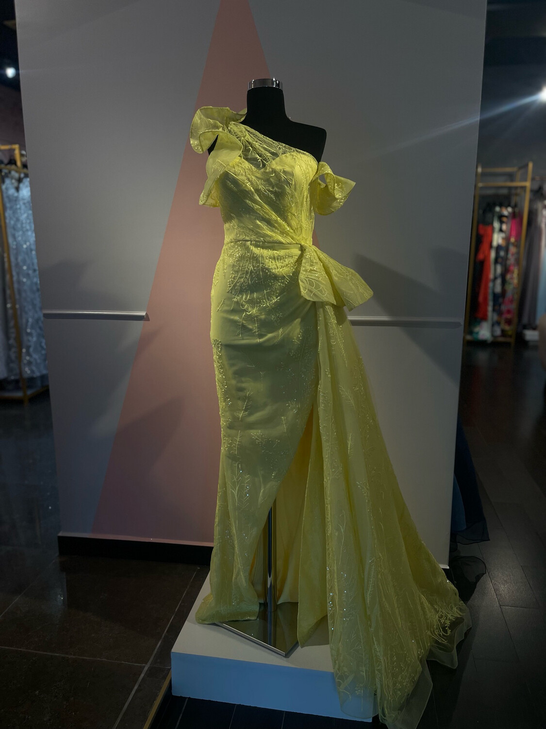 Vestido largo - Amarillo - talla 38