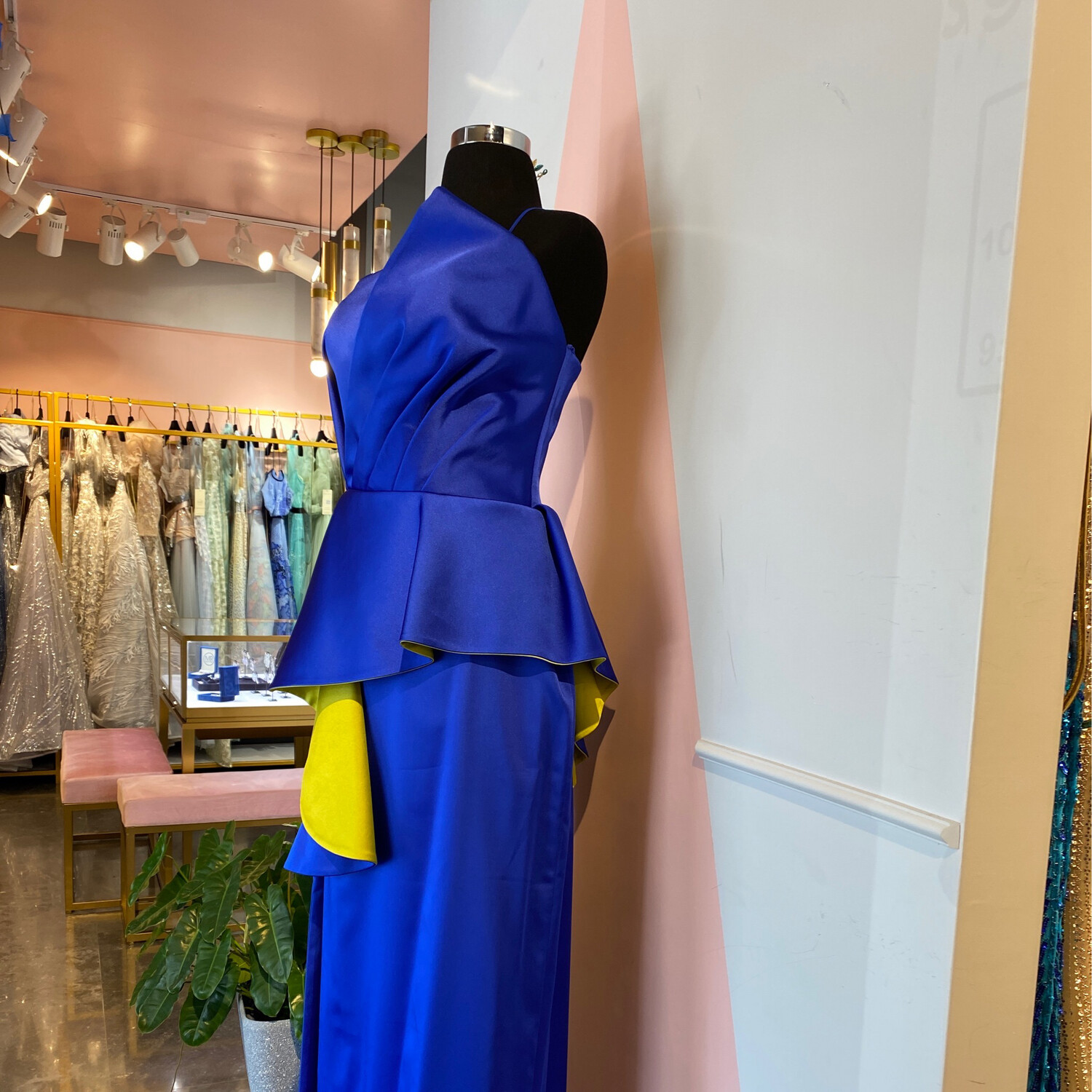 Vestido- Largo- Azul- Size: 46 Vestido- Largo- Azul- Size: 46